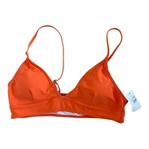 NWT Vibrant Orange Women's Swim Top size large